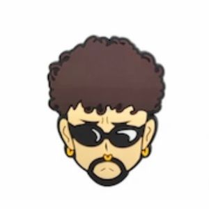 Bad Bunny Face Shoe Charm